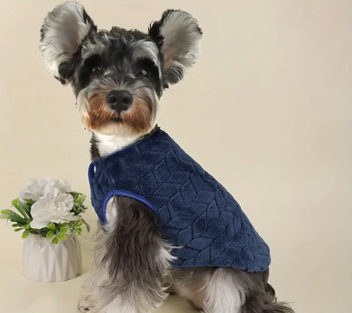 Suéter Grecas Azul Marino Mediano (perros y gatos chicos)