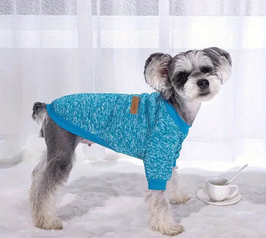Suéter Clásico Azul Small (perros y gatos chicos)