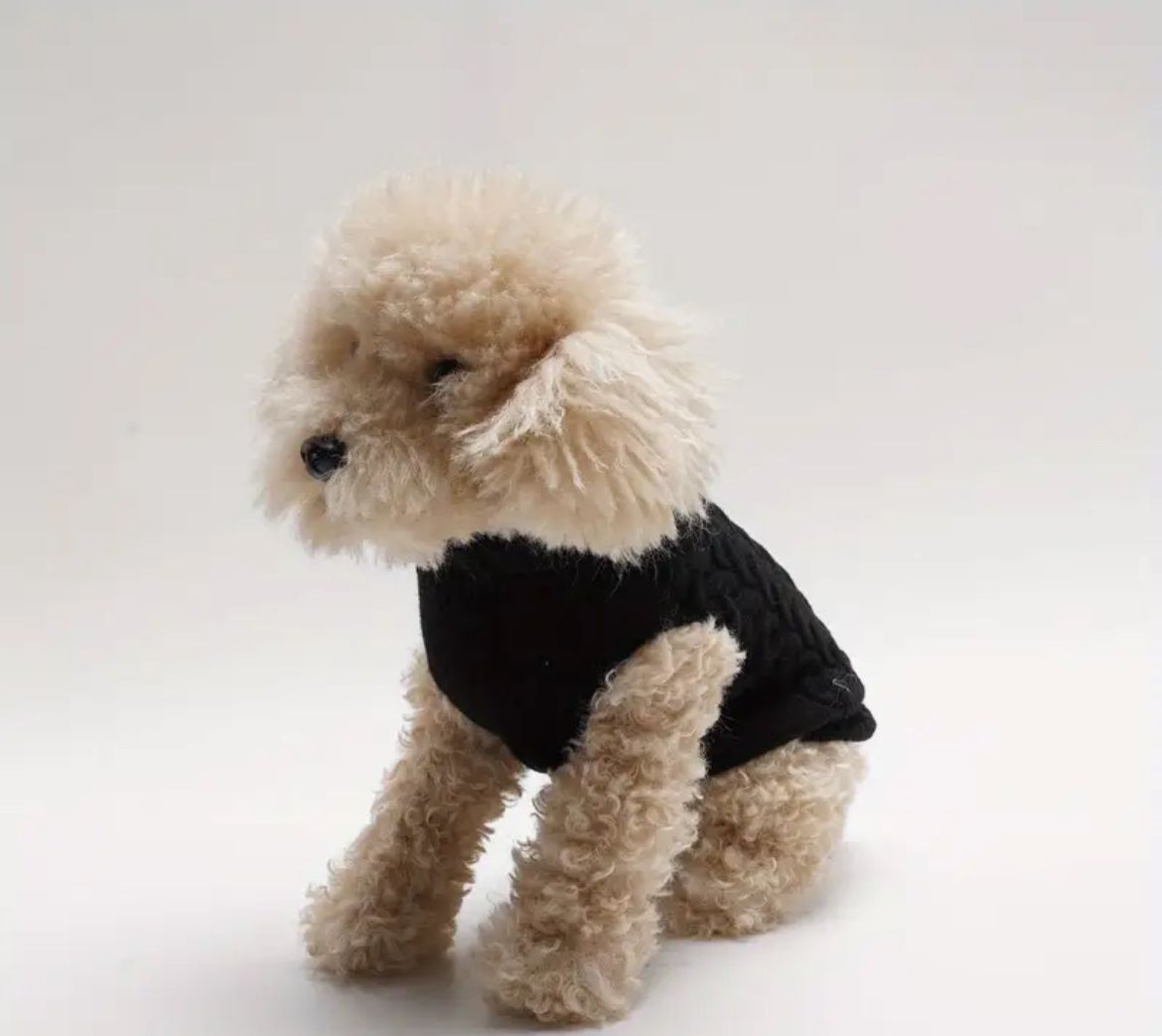 Suéter Grecas Negro Small (perros y gatos chicos)