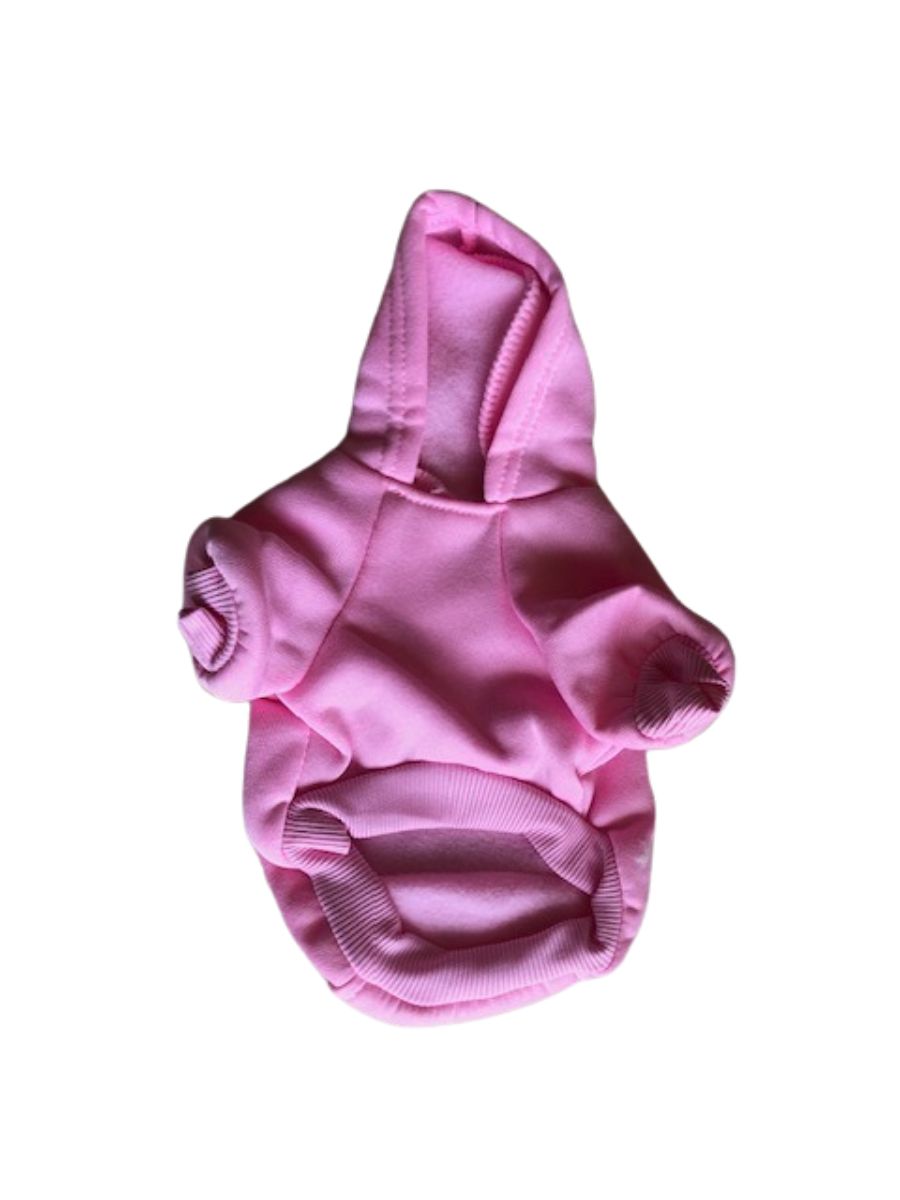 Suéter rosa con capucha Small (perros y gatos chicos)